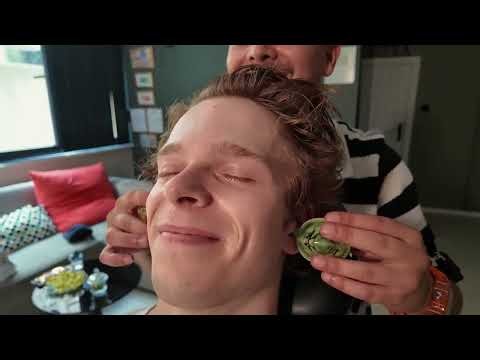 PERFECT BACK MASSAGE AND ASMR HEAD MASSAGE | Asmr Massage Therapy That Instantly Relaxes You