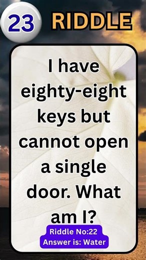 ⏱️ Fast Riddle! Keys, But NO Lock! What Is It? (Answer Hidden!) #LogicPuzzle