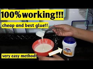 Homemade glue|How to make glue at home|glue with home ingredients|The easy art