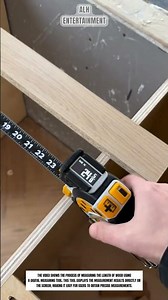 Material Measurement Process Using a Digital Tape Measure #shorts