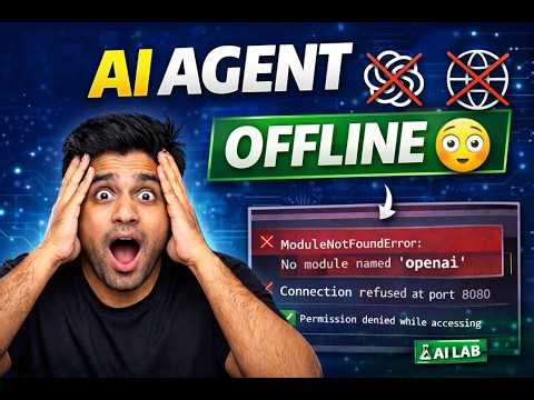 Build AI Agent WITHOUT Internet 😳 | No OpenAI, Fully Offline (Python Project)