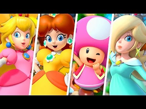 Evolution of Super Mario Girls in Mario Party Games (1998 - 2018)
