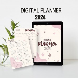 Digital Journal Planner 2024 | Cute Digital Planner | iPad Planner | PDF Planner | Calendar Style | Aesthetic Digital Planner - Etsy