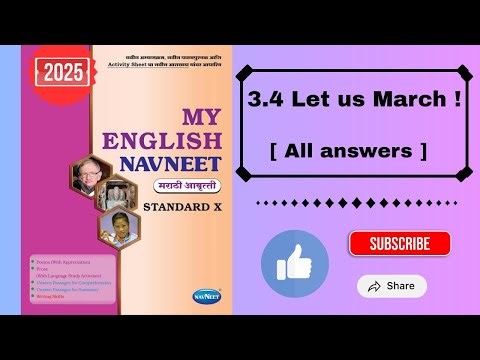 Workshop class 10 english 3.4 Let's march || question answer 10th English 3.4 let's march || 10th