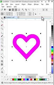 CorelDRAW Tutorial Draw a Spray Paint Heart