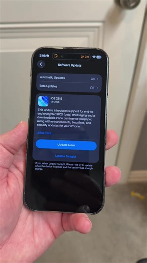 IOS 26.5 is here, the latest Apple software update for your iPhone with new fixes and features for iPhone 11 and newer! Go get it! #apple #iphone #ios #trending #fyp