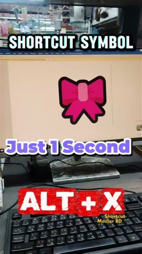 🎀 symbol Shortcut Keyboard. #pokkie #shortcutkeys