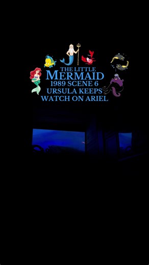 The Little Mermaid 1989 Scene 6 Ursula Keeps Watch On Ariel #thelittlemermaid #disney #1989 #ursula #flotsamjetsam