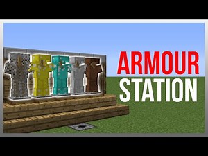 Minecraft 1.12: Redstone Tutorial - Auto Armour Station!