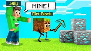 TEACHING A BLOCK To PLAY MINECRAFT! | Jelly