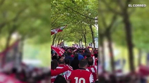 La kalejira del Athletic en Dortmund, desde dentro | El Correo