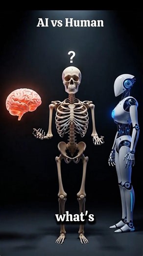 Humans vs AI – Who Will Win? 😳#humanbrain #ai2026 #brainvsai #explained #brainpower #trending