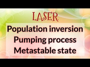 Population inversion+Pumping process+Metastable state-in less then 4minutes