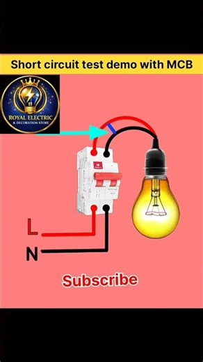Short Circuit Test Demo with MCB breaker