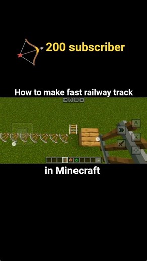 How to make railway track in Minecraft #virl #minecraft