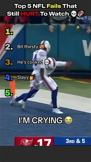Top 5 NFL Fails that Still Hurt To Watch 💀🏈