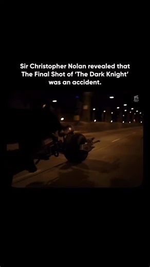 Movie World on Instagram: "He said - "That last shot of The Dark Knight, that was an accident. I didn't know how, visually, to end the film. The shot we ended up using, I only discovered in dailies. Our setup was: we had the stunt guy on the bike, and we would chase him with a vehicle filming. He goes up a ramp, and there's a movie light shining down the ramp. He just flew into it, and it flares slightly around the edges of the cape. I saw that in dailies; it's the tail end of the shot." He furt