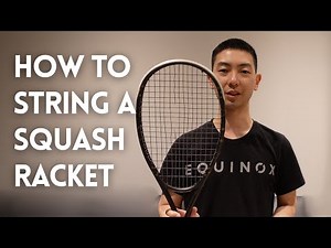 How To String A Squash Racket with a Counterweight Stringing Machine | Harrow Spark Racket