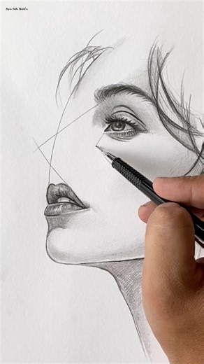 2.5M views · 26K reactions | How to draw Nose very Easy 勞 | Arjun sethi sketches | Facebook