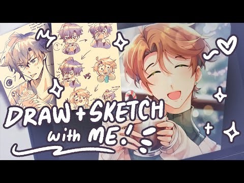 a LONG draw/sketch with me!! | Merry Christmas!🎄🎁