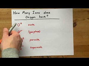 How Many Ions does Oxygen have?