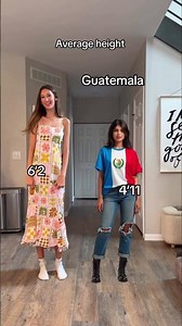 The average height of women from around the world #tall #short #throwback