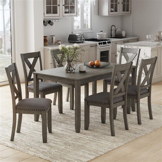 Reviews for Signature DESIGN BY ASHLEY Caitbrook 7-Piece Rectangle Gray MDF Top Dining Room Set Seats 6 | Pg 1 - The Home Depot