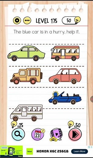 Brain Test Level 175 Walkthrough