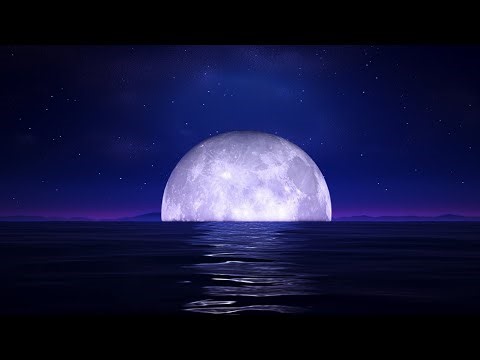 Music for a Good Night's Sleep and a Relaxing Mind 💚 Sounds of the Sea and a Calm Moon 🌙