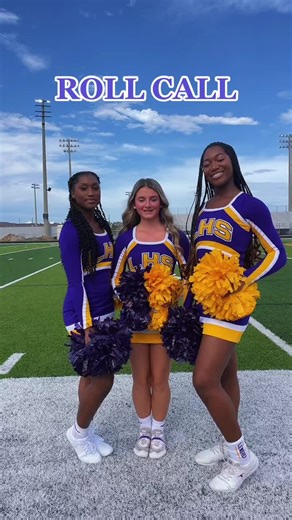 ROLL CALL: meet the LHS cheer team!! 💜💛🤍 #cheerleading #team #fnl