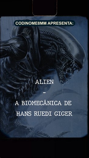 CODINOME8MM on Instagram: "🎬 Alien: O Oitavo Passageiro (1979) redefiniu o terror e a ficção científica ao apresentar ao mundo a arte biomecânica de H. R. Giger. Com formas orgânicas misturadas a estruturas mecânicas, Giger criou um universo visual perturbador, sensual e claustrofóbico, que transformou o alienígena em muito mais do que um monstro: um verdadeiro pesadelo vivo. Décadas depois, o design do Xenomorfo e dos cenários continua impressionando pela originalidade e pelo impacto psicológi
