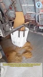 The process of heavy loading for creative super sack for pakaging and transport