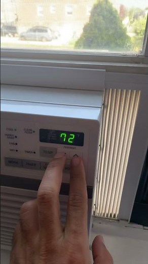 LG Window AC reset filter light