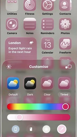 How to change the colour of your apps