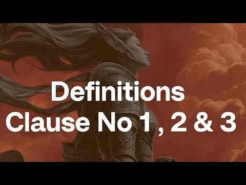 Definitions Clause No 1 , 2 & 3 , Civil Engineers Guide, Civil Guide, Civil Pro Tips #rabin1965 #fyp