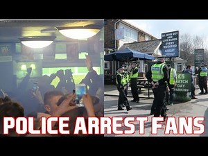 Bolton Wanderers Fans Smash Up Leeds United Pub *POLICE ARREST FANS*