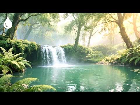 [NO ADS] Relaxing Sleep Music & Peaceful Waterfall Scenes | "Droplets" by Relaxing Vibrations