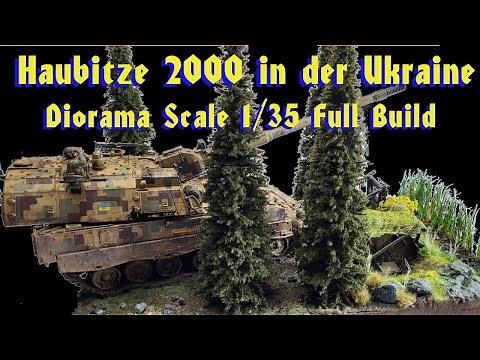 Haubitze 2000 in der Ukraine Diorama 1:35 Full Build