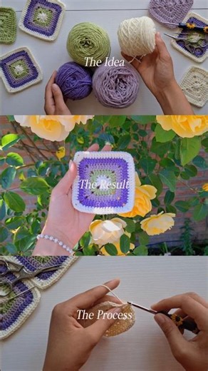 The Idea, the Process, the Results...✨ #crochet #grannysquare #crochetideas