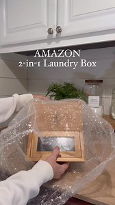 108K views · 499 reactions | COMMENT LINK or shop here - https://urlgeni.us/amzn/2in1laundryboxpic This gorgeous bamboo laundry box is a 2-in-1 storage solution!1. Large storage and dispensing compartment for washing pods.2. Dryer sheet holder and dispenser.Dual function, simple storage solution that is convenient and beautiful! #amazonhome #laundry #organizedhome | The Design Twins | Facebook