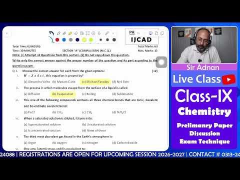 Live Class Chemistry IX