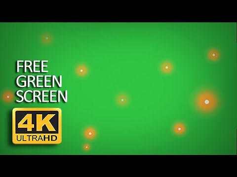 Free Green Screen - Realistic Fireflies Animated [4K]