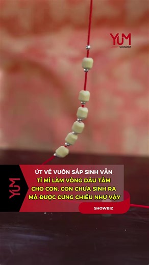 Út về vườn tỉ mỉ làm vòng dâu tằm cho con #yumshowbiz #xh #utvevuon