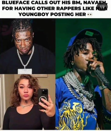 Blueface vs NBA Youngboy? 👀 Drama over Navaeh is heating up! Who’s right? 👇 #blueface #nbayoungboy