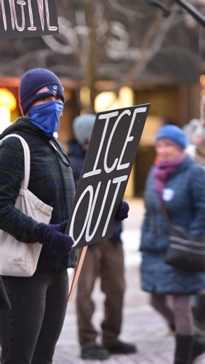 ICE Out Protest in Portland Maine tonight, January 23, 2026 at 5pm in Monument Square. #portlandmaine #PortlandProtest #MaineNews #communityvoices #iceout | Rachel Morales
