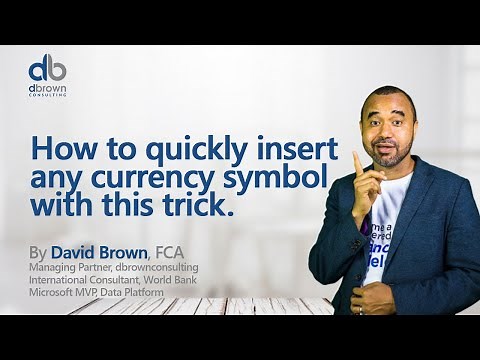 Here is how to quickly insert any currency symbol with this trick.