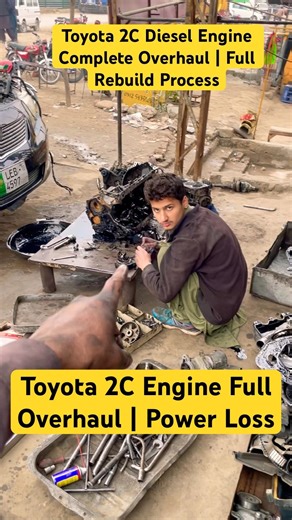Toyota 2C Engine Full Overhaul | Power Loss to Perfect Rebuild #hybridengine #driverepair