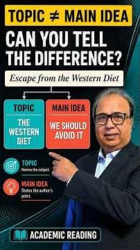 Topic & Main Idea