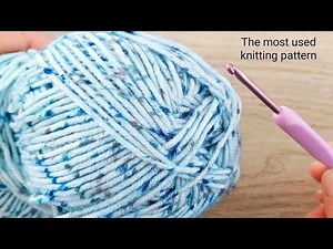 Crochet İs So Easy! ⚡ Only 2 Rows! The Easiest Crochet Pattern