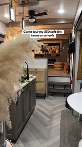 Take a tour of this beautifully decorated 5th wheel RV by The Real Rebekah #rvtour #rvwalkthrough #rvlifestyle #rvfulltime #rvfamily #rvkitchen #rvdecor #lovethatrv #rvinspiration #rvlife | Love That RV